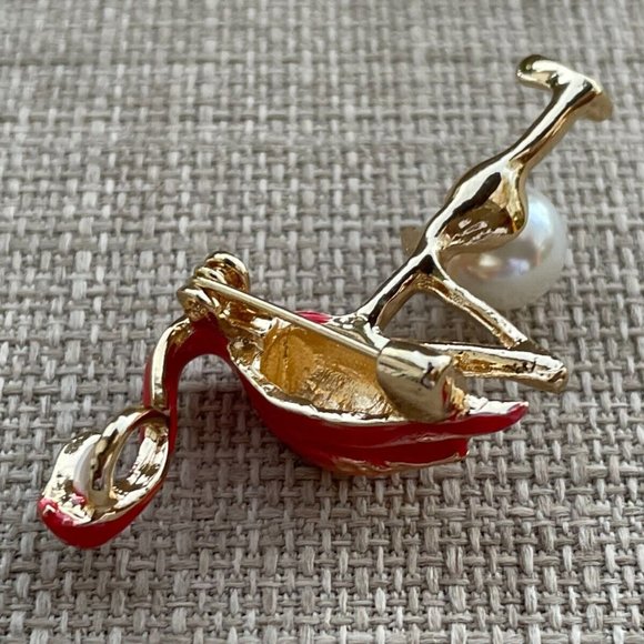 Flamingo Brooches Women Brooch Fashion Jewelry Pink Enamel Pin Bird Brooch - Picture 7 of 10